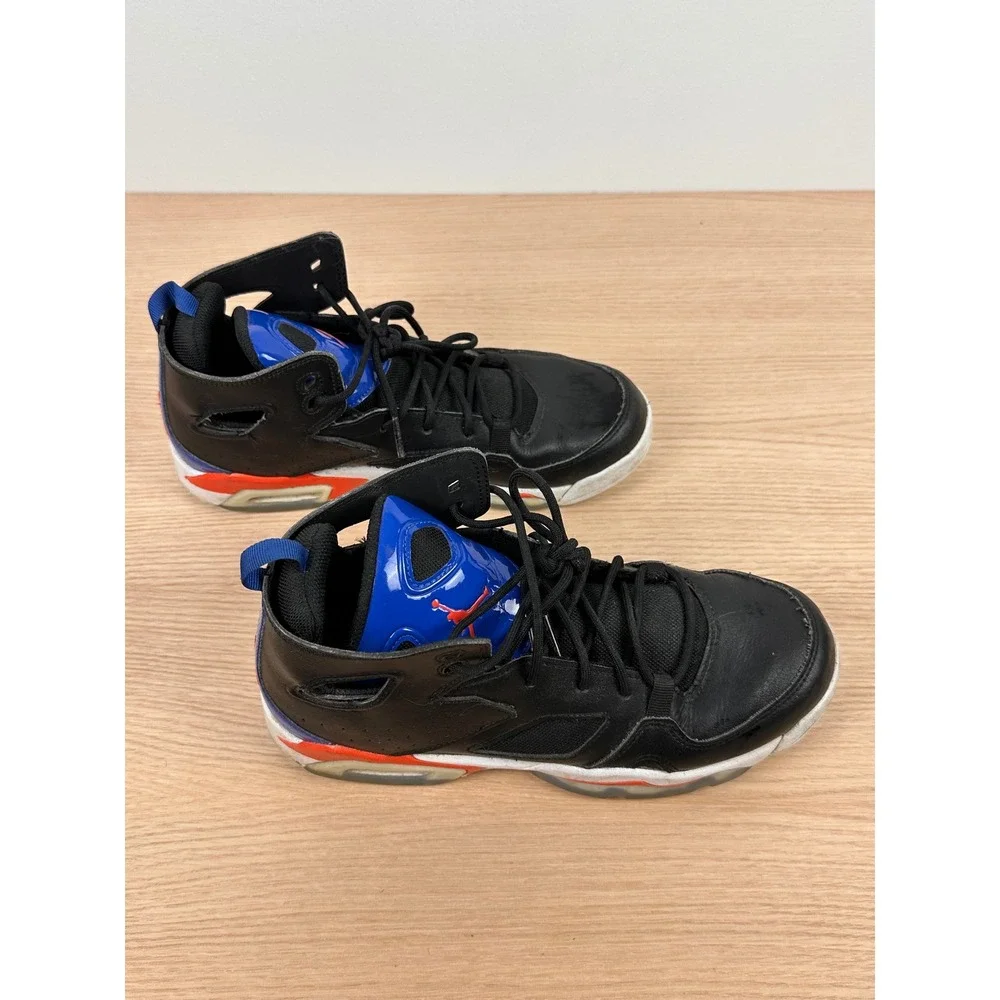 Jordan Flight‎ 45 High Black Blue Orange Youth Sneakers Shoes Size 7Y